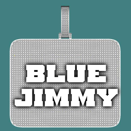 CUSTOM LETTER NECKLACE 3D BIG SQUARE