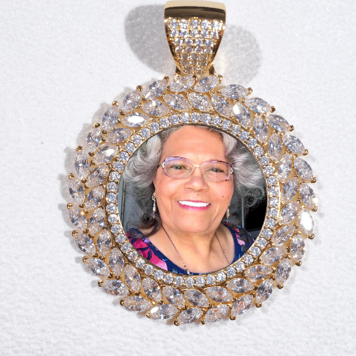 Large 3D Wheat Ear Custom Picture Pendant