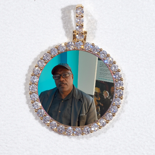 3D CIRCLE CUSTOM PICTURE PENDANT SMALL SIZE