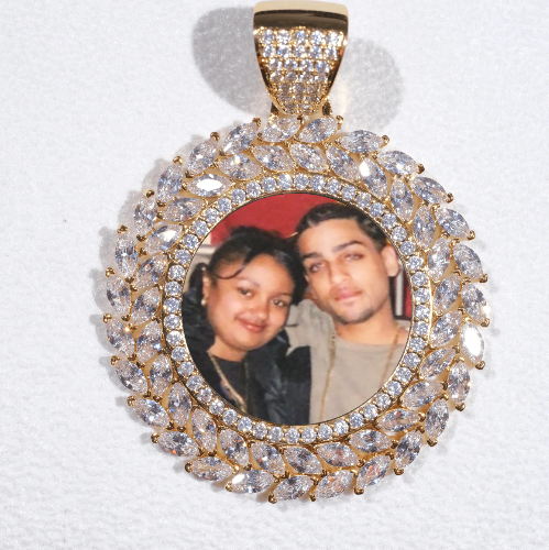 Large 3D Wheat Ear Custom Picture Pendant