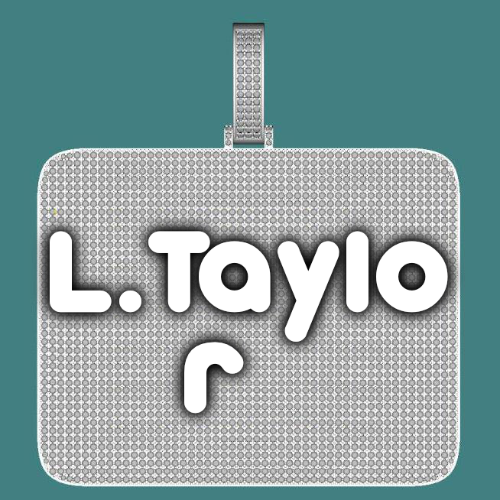 CUSTOM LETTER NECKLACE 3D BIG SQUARE