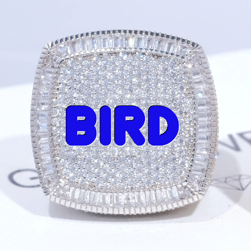 CUSTOM LETTER 3D ICED RING