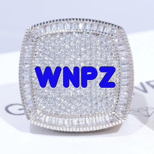 CUSTOM LETTER 3D ICED RING