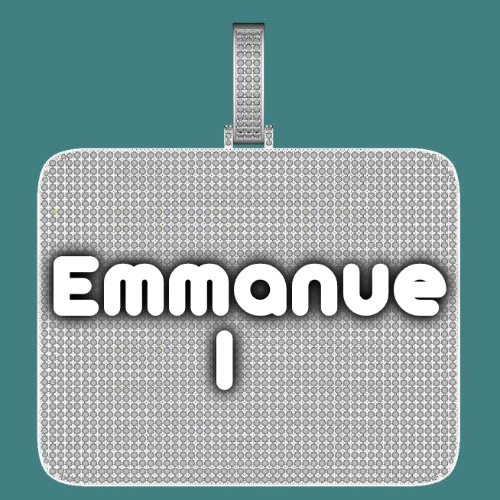 CUSTOM LETTER NECKLACE 3D BIG SQUARE