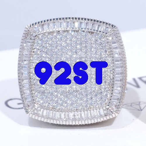 CUSTOM LETTER 3D ICED RING