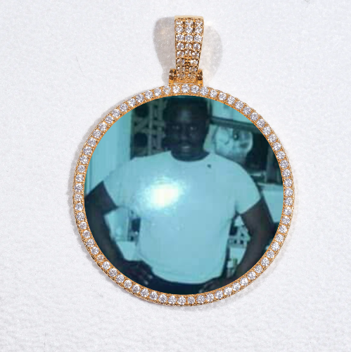 MEDIUM 3D CIRCLE CUSTOM PICTURE PENDANT