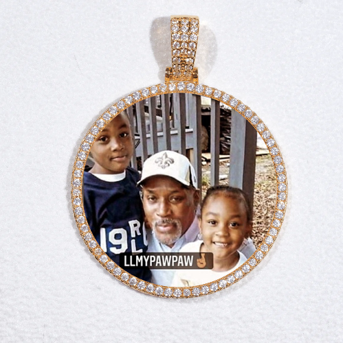 MEDIUM 3D CIRCLE CUSTOM PICTURE PENDANT