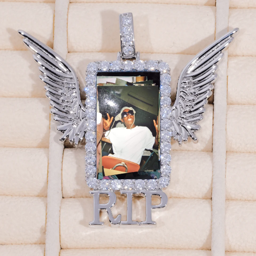 RIP WING 3D CUSTOM PICTURE PENDANT