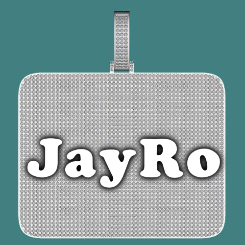 CUSTOM LETTER NECKLACE 3D BIG SQUARE