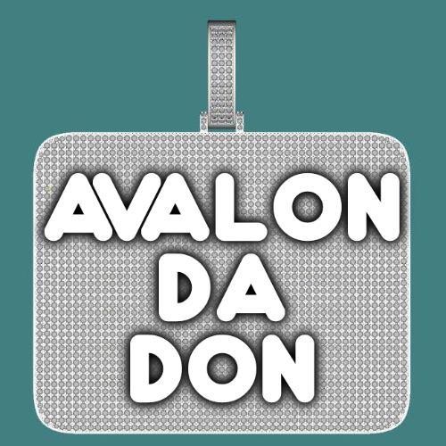 CUSTOM LETTER NECKLACE 3D BIG SQUARE
