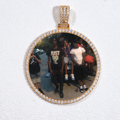 MEDIUM 3D CIRCLE CUSTOM PICTURE PENDANT