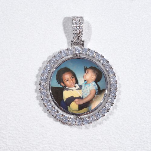 3D Spinning 2-Faced Custom Picture Pendant