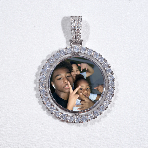 3D Spinning 2-Faced Custom Picture Pendant