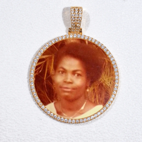 MEDIUM 3D CIRCLE CUSTOM PICTURE PENDANT