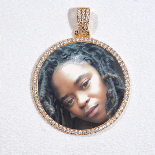 MEDIUM 3D CIRCLE CUSTOM PICTURE PENDANT