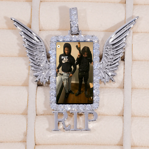 RIP WING 3D CUSTOM PICTURE PENDANT