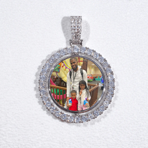 3D Spinning 2-Faced Custom Picture Pendant