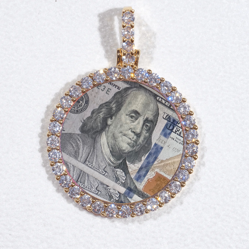 3D CIRCLE CUSTOM PICTURE PENDANT SMALL SIZE