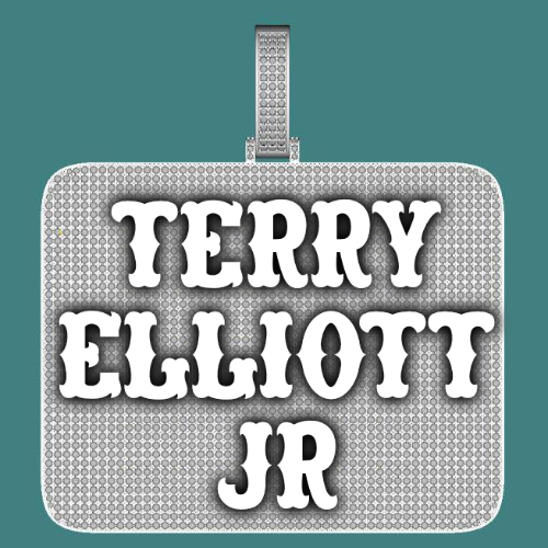 CUSTOM LETTER NECKLACE 3D BIG SQUARE