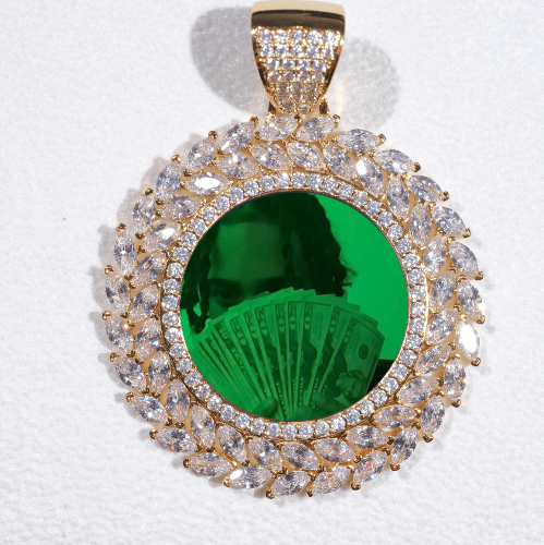 Large 3D Wheat Ear Custom Picture Pendant