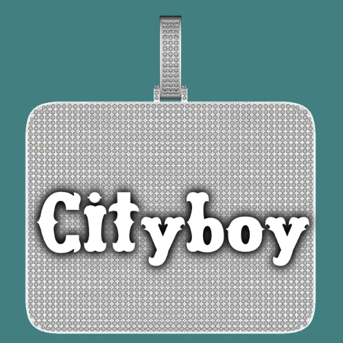 CUSTOM LETTER NECKLACE 3D BIG SQUARE