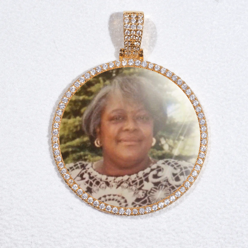 MEDIUM 3D CIRCLE CUSTOM PICTURE PENDANT