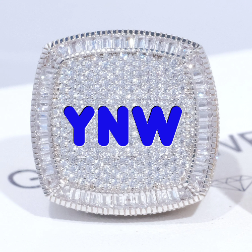 CUSTOM LETTER 3D ICED RING