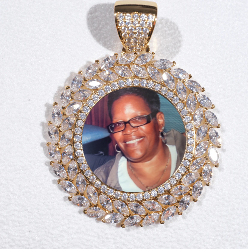 Large 3D Wheat Ear Custom Picture Pendant