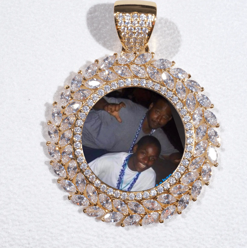 Large 3D Wheat Ear Custom Picture Pendant