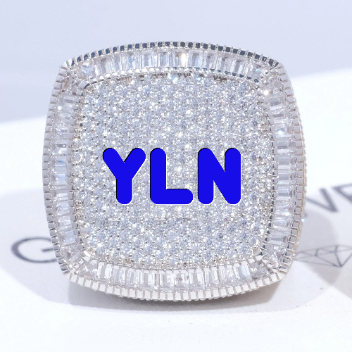 CUSTOM LETTER 3D ICED RING