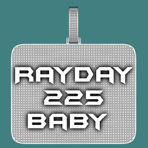 CUSTOM LETTER NECKLACE 3D BIG SQUARE