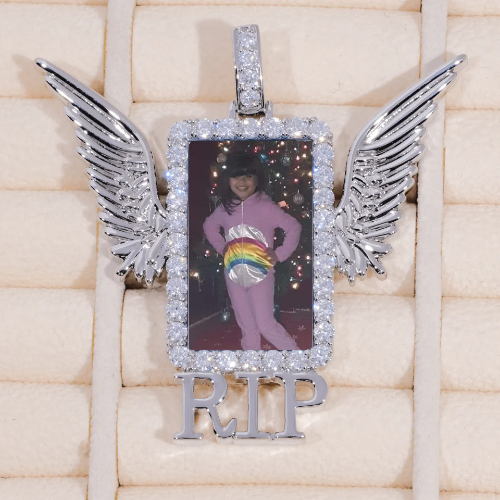 RIP WING 3D CUSTOM PICTURE PENDANT