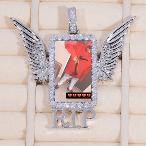 RIP WING 3D CUSTOM PICTURE PENDANT
