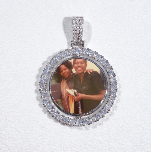 3D Spinning 2-Faced Custom Picture Pendant