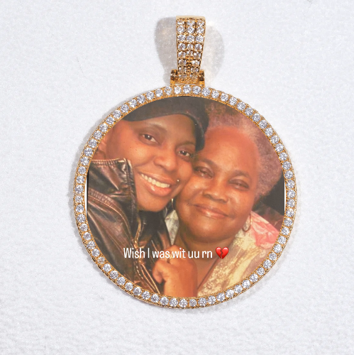 MEDIUM 3D CIRCLE CUSTOM PICTURE PENDANT