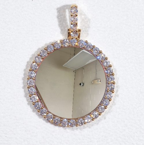 3D CIRCLE CUSTOM PICTURE PENDANT SMALL SIZE