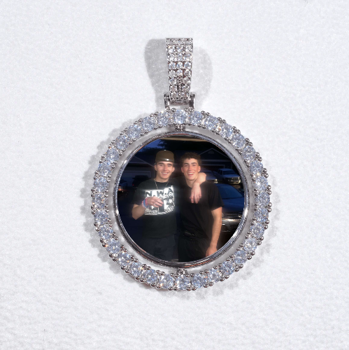 3D Spinning 2-Faced Custom Picture Pendant