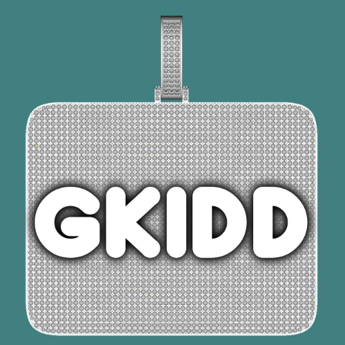 CUSTOM LETTER NECKLACE 3D BIG SQUARE