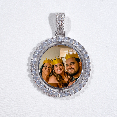 3D Spinning 2-Faced Custom Picture Pendant