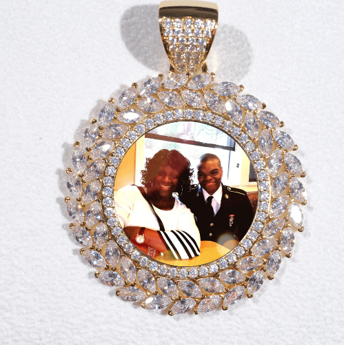 Large 3D Wheat Ear Custom Picture Pendant