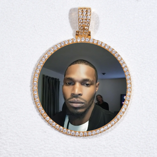 MEDIUM 3D CIRCLE CUSTOM PICTURE PENDANT