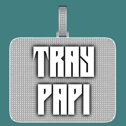 CUSTOM LETTER NECKLACE 3D BIG SQUARE