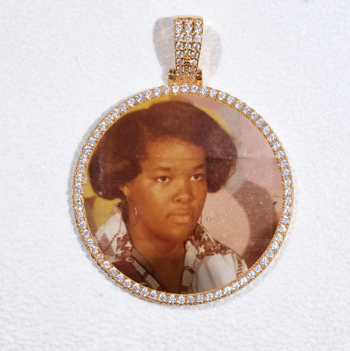 MEDIUM 3D CIRCLE CUSTOM PICTURE PENDANT