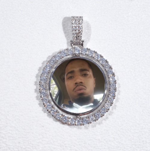 3D Spinning 2-Faced Custom Picture Pendant
