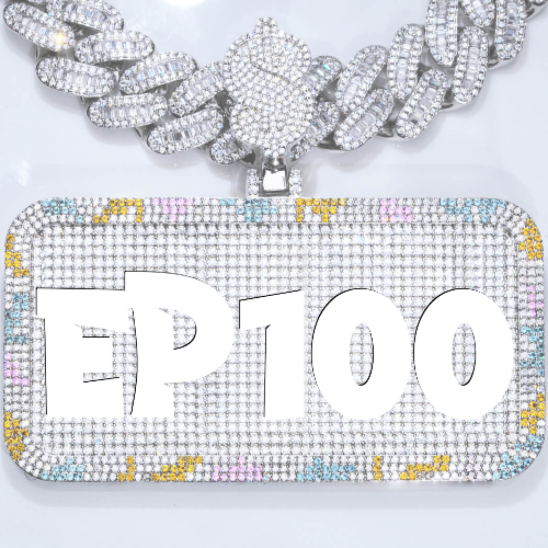 CUSTOM LETTER NECKLACE 3D COLORFUL SQUARE
