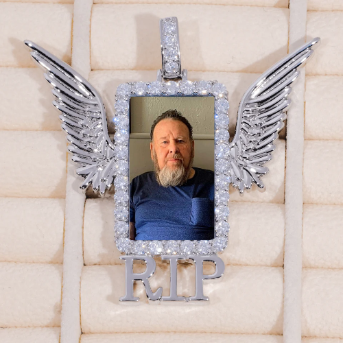 RIP WING 3D CUSTOM PICTURE PENDANT