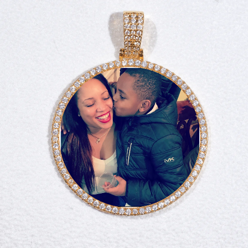 MEDIUM 3D CIRCLE CUSTOM PICTURE PENDANT