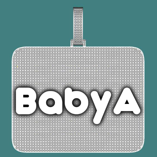 CUSTOM LETTER NECKLACE 3D BIG SQUARE