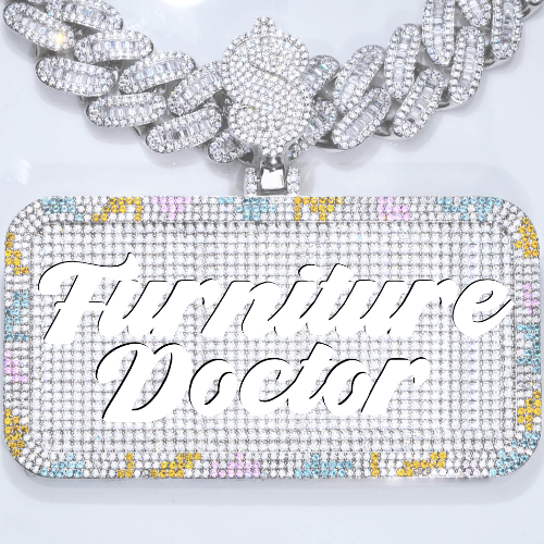 CUSTOM LETTER NECKLACE 3D COLORFUL SQUARE
