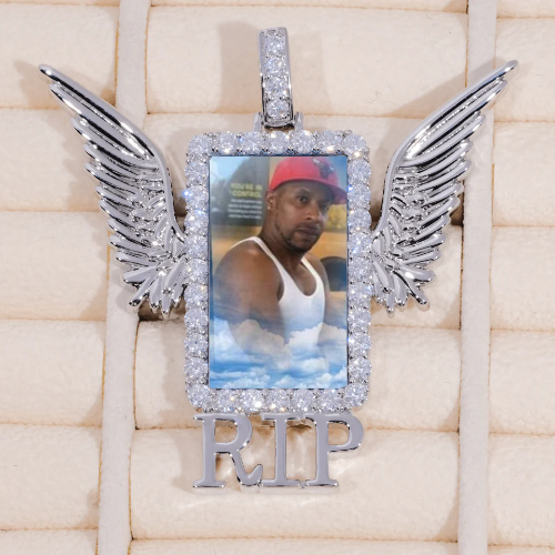RIP WING 3D CUSTOM PICTURE PENDANT